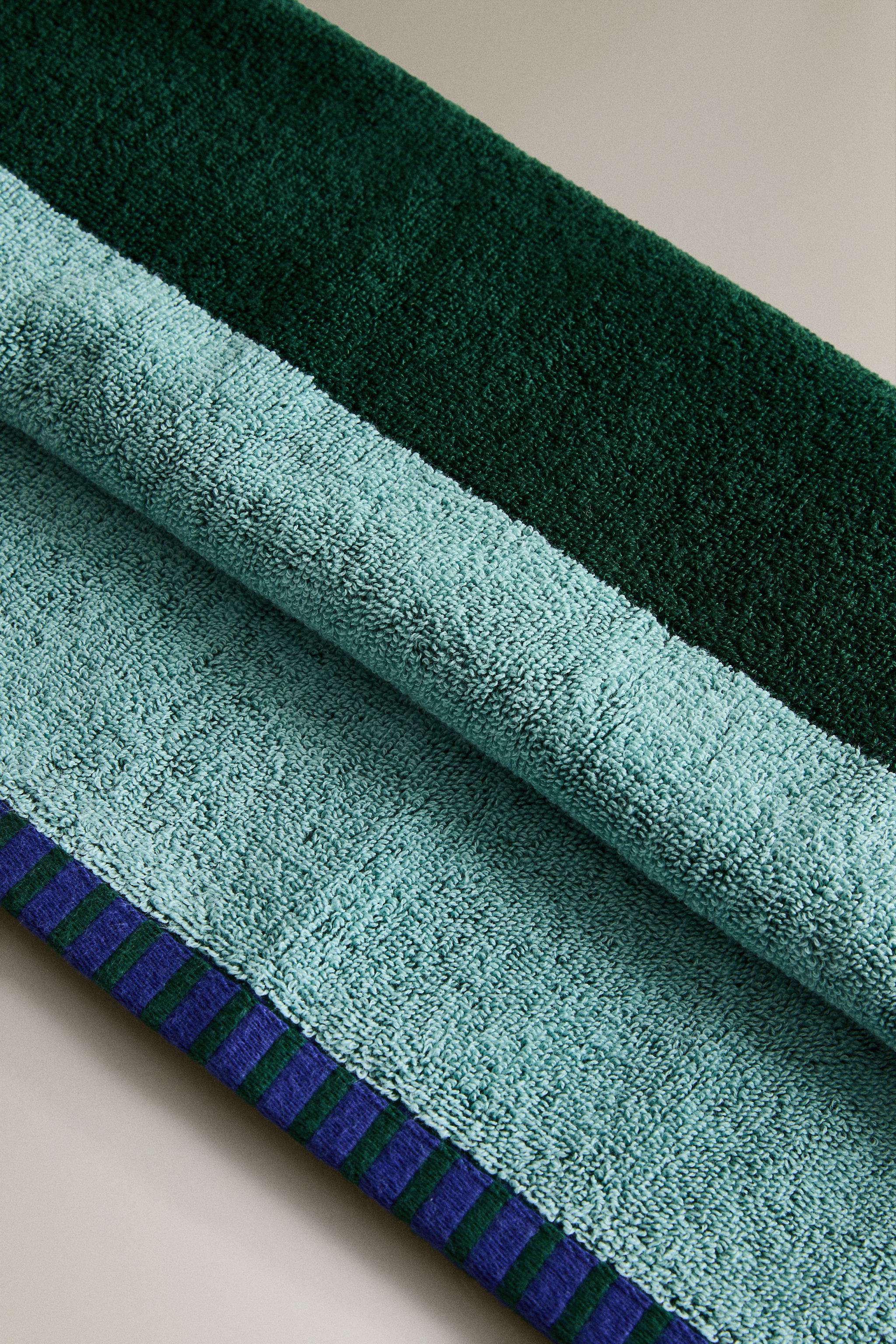 STRIPED COTTON TOWEL X COLLAGERIE